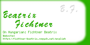 beatrix fichtner business card
